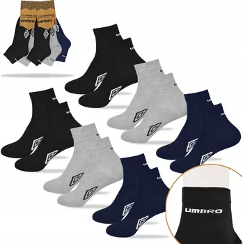 Pánské ponožky Umbro pánské ponožky Quarter kotníkové 6 párů 39/42
