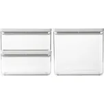 BRABANTIA - Sada obdélníkových dóz - 2x 1,5 l + 1x 3,5 l