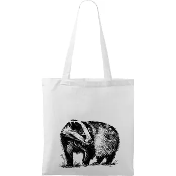 Plátěná taška - Jezevec Barva: Bílá