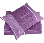 Povlečení z mikrovlákna s bavlněným efektem prodloužené MEDENA fialové