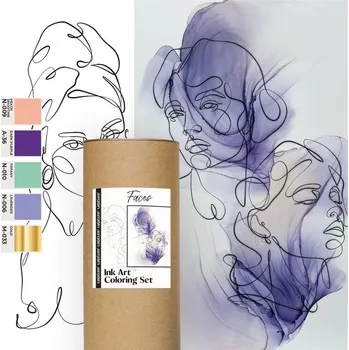 Umění Sada inkoustů Kamenskaya 'Faces'