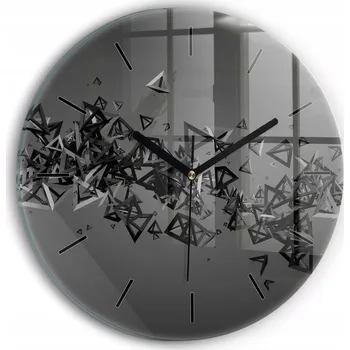 Hodiny Nástěnné hodiny Wallfluente černé 30 cm