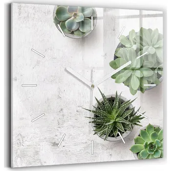 Hodiny Nástěnné hodiny Wallfluent bílé 30 cm