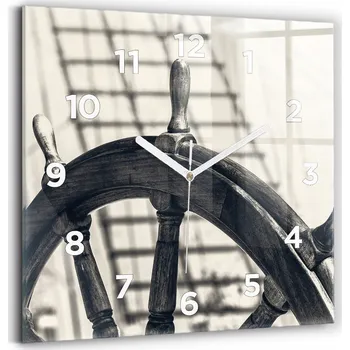 Hodiny Nástěnné hodiny Wallfluent černé 30 cm