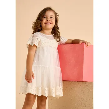 Dívčí oblečení Dívčí letní krajkové šaty bílé Mayoral 3909 Velikost: 2 roky (92 cm)
