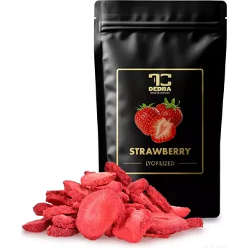 Sušené ovoce Mrazem sušené ovoce, lyofilizované plátky RUDÉ JAHODY 50gr