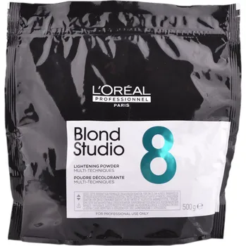 Vlasová kosmetika Zesvětlující pudr s Pro-Keratinem Loréal Blond Studio 8 Multi-Techniques - 500 g, náhradní náplň - L’Oréal Professionnel + dárek zdarma