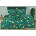 Povlečení z mikrovlákna s bavlněným efektem 4dílné KADERA zelené