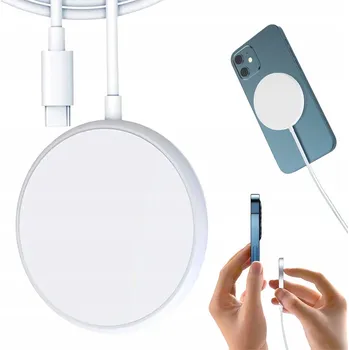 Bezdrátová indukční nabíječka pro Apple iPhone, USB-C, Max 15W