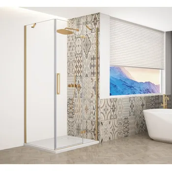 Gelco TRINITY GOLD MATT obdélníkový sprchový kout 1100x1000mm, čiré sklo, pravé GT5610-11CR-G