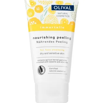 Elektrický čistič pleti Olival Immortelle Nourishing Peeling jemný pleťový peeling pro suchou a citlivou pokožku 75 ml