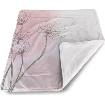 deka Sablio Dětská deka pro miminko Růžový akvarel - 80x100 cm