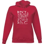 Dámská mikina s kapucí s potiskem Davy šílí dámské