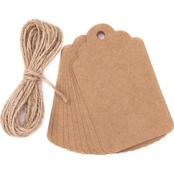 Kartonové visačky na dekoraci / 12 ks