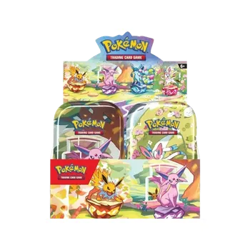 Pánská móda Pokémon TCG Prismatic Evolutions Mini Tin Display EU: ONE-SIZE