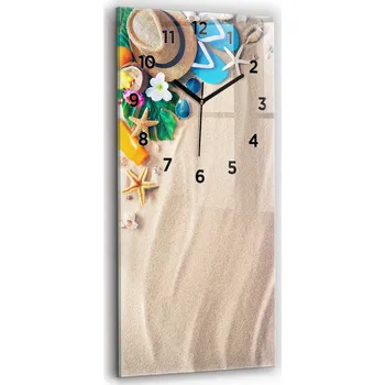 Hodiny Nástěnné skleněné hodiny do moderního interiéru, prázdninové dekorace, 30x60 cm