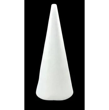 Pro Háčkování Polystyrenový kužel 11,5 x 27 cm