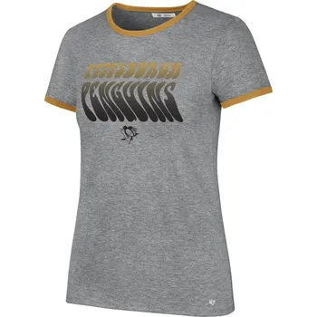 Dámské tričko Dámské tričko Pittsburgh Penguins NHL Letter Ringer Velikost: S