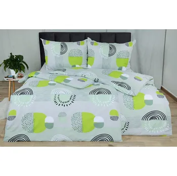 Povlečení Povlečení z mikrovlákna s bavlněným efektem TROLA limetkové