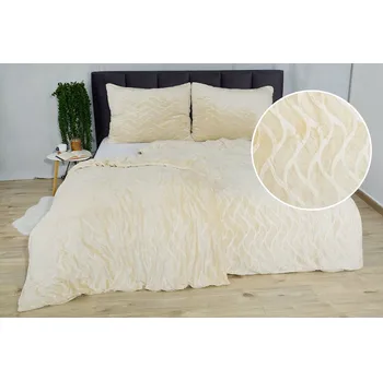 Povlečení Povlečení mikroplyš ONDELA béžové