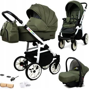 Kočárek Dětský kočárek 3v1 BabyLux Colorlux - sporťák, hluboká korba, autosedačka