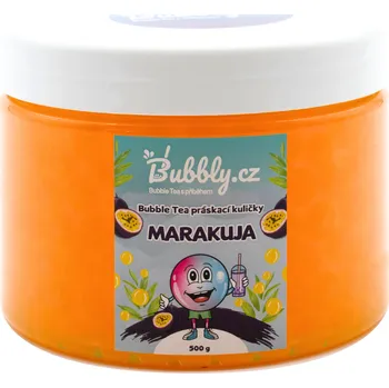 Bubbly.cz Práskací kuličky do Bubble Tea 500 g, marakuja