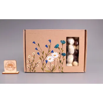 Dárkový potravinový koš Sada miska oříšky - Vesna