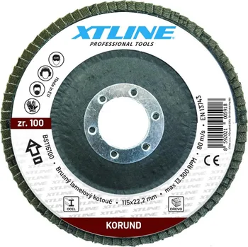 Dílna XTline STAVTOOL Kotouč brusný lamelový korund | 150 mm zr. 100