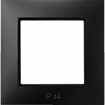 vypínač RÁMEČEK JEDNODUCHÝ PRO KONEKTORY IP44 OSPEL ARIA ČERNÝ RH-1U/33