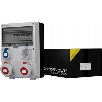 Rozvaděč Hermetická stavební rozvodnice TD-S IP65 2x16A 2x230V Schuko Doktorvolt