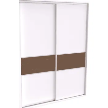 Šatní skříň Šatní skříň FLEXI 2 se 2 zrcadly Dekor: Bílá, Šířka: 180 cm, Výška: 220 cm 33797_B_180_220