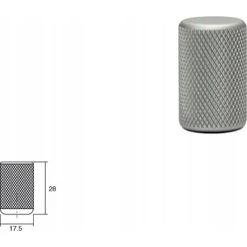 Nábytkové kování Úchytka knopka VIEFE 0109 GRAF chrom matný, hliník