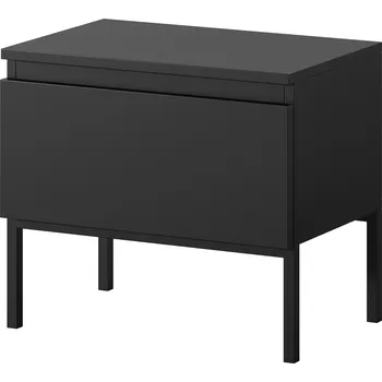 Noční stolek Noční stolek Bemmi černý s černými nohami