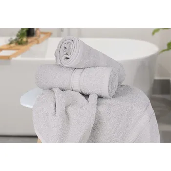 Bytový textil Ručník HEDA světle šedý