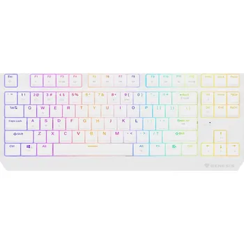 Klávesnice GENESIS herní klávesnice THOR 230/TKL/RGB/Outemu Red/Bezdrátová USB + Bluetooth/US layout/Bílá