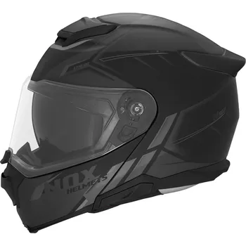 Helma na motorku Vyklápěcí helma na motorku NOX N967 Synchro matná černo-šedá XS