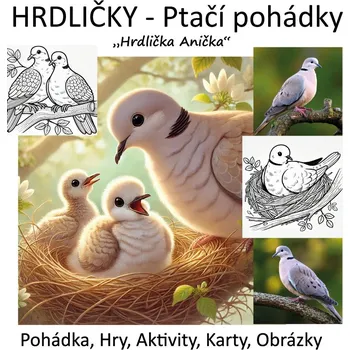 Kniha LUDIVERA | HRDLIČKY - Ptačí pohádky | Pohádka, Hry, Karty, Aktivity, Obrázky Pohádka, Hry, Karty, Aktivity, Obrázky