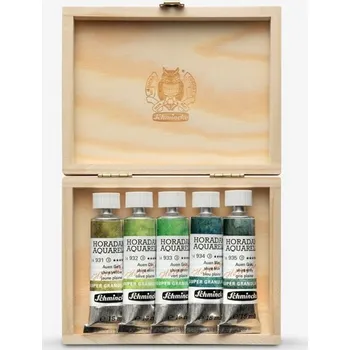 Vodová barva Sada akvarelových barev v tubách Schmincke Super Granulation 5x15ml