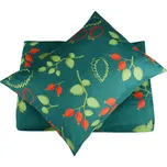 Povlečení z mikrovlákna s bavlněným efektem prodloužené KADERA zelené