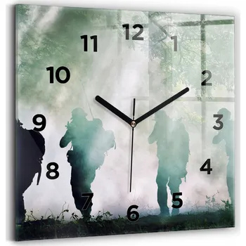 Hodiny Nástěnné hodiny Wallfluent černé 30 cm