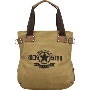 Kabelka Trendy dámská textilní taška do ruky Eliane, camel