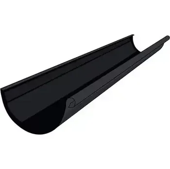 okap Žlab 250 mm, délka 4000 mm pozink RAL 9005 černá barva