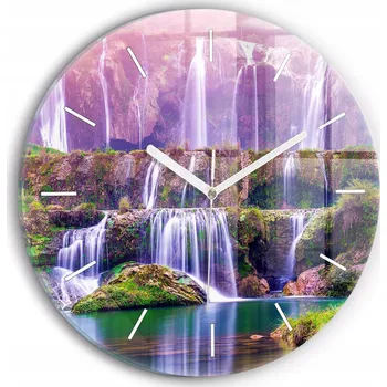 Hodiny Nástěnné hodiny Wallfluente zelené 30 cm