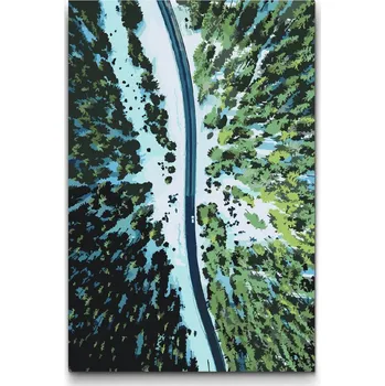 Malování podle čísel - Tyrolsko Velikost: 40x60cm, Rámování: Pouze srolované plátno