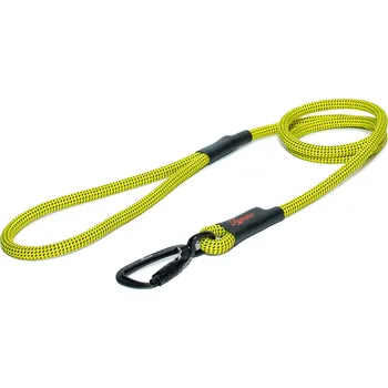 Vodítko pro psa Tamer Lanové vodítko KLASIK TWIST velký pes | Žluté s černým prošitím - 106 Délka: 175 cm