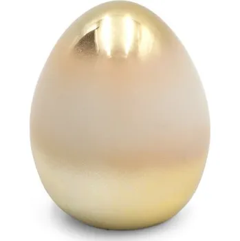 Vánoční ozdoba Velikonoční dekorace FIG 215 H krémová / zlatá (2 ks)