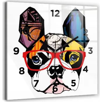 Hodiny Nástěnné hodiny Wallfluent černé 30 cm