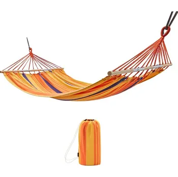 Zahrada King Camp Houpací síť se skládací výztuhou KG2002 BELLE 200 x 140 cm oranžová