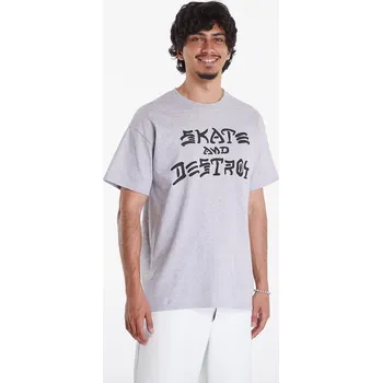 Pánské tričko Tričko Thrasher Skate And Destroy T-Shirt Grey XL