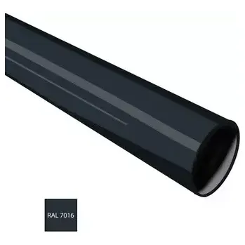 okap Pozinkovaný okapový svod Evromat Ø 80 mm délka 1000 mm v barvě antracit